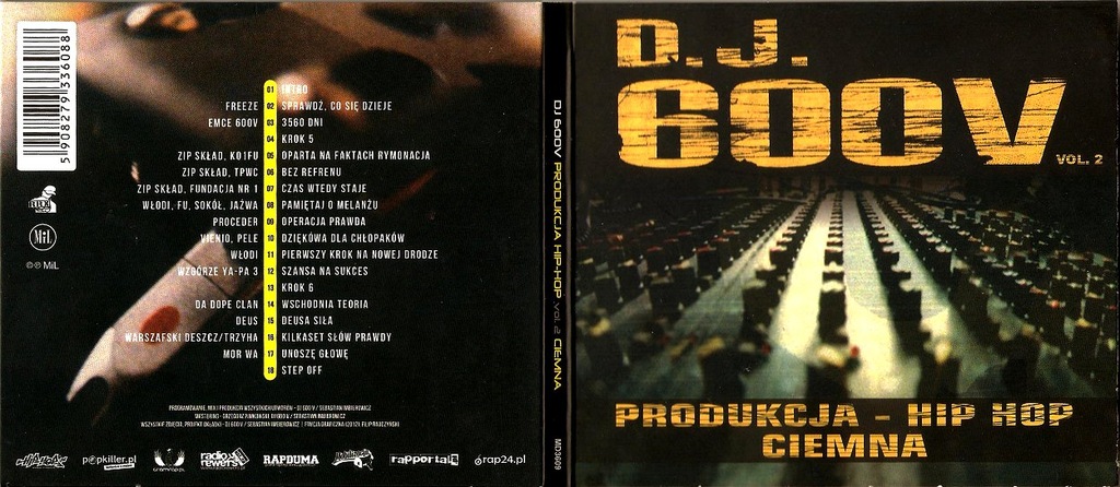 DJ 600V - PRODUKCJA HIP HOP CIEMNA [CD]