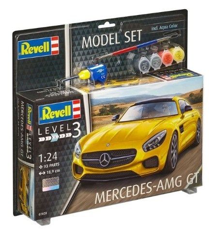 Model do sklejania REVELL Mercedes AMG GT + farby