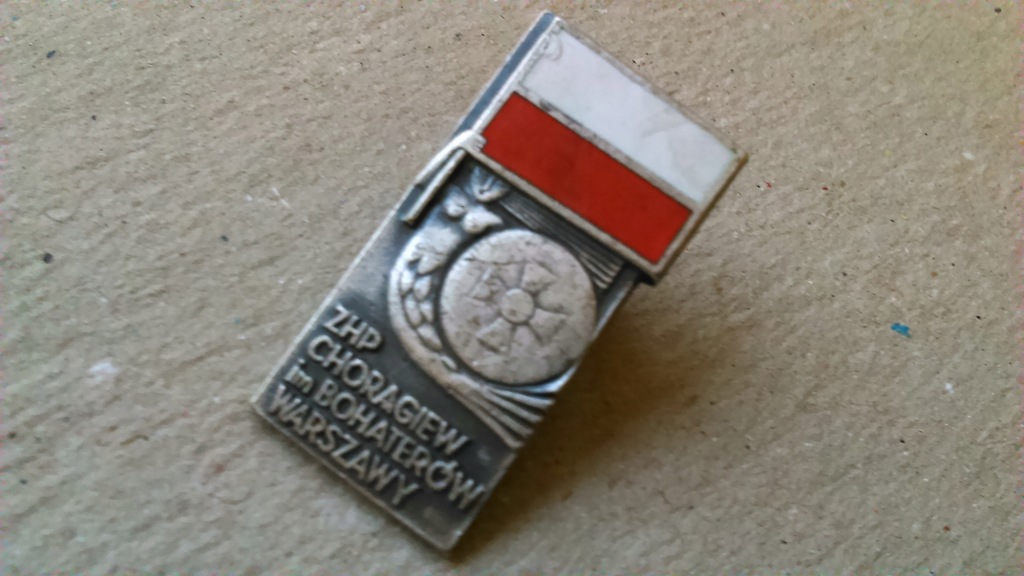 ZHP odznaka harcerstwo Warszawa Bohaterów Warszawy
