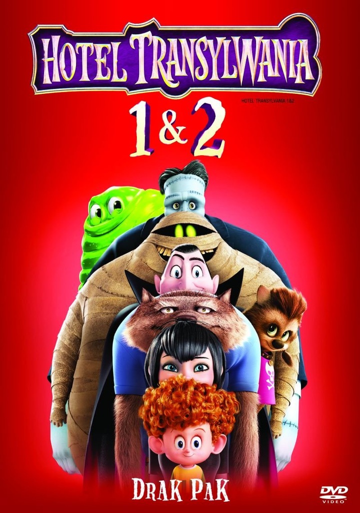 HOTEL TRANSYLWANIA część 1+2 - 2DVD 2 BAJKI wy24h