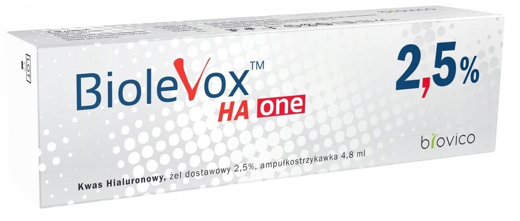 Biolevox HA ONE 2,5% ampstrzyk KWAS HIALURONOWY