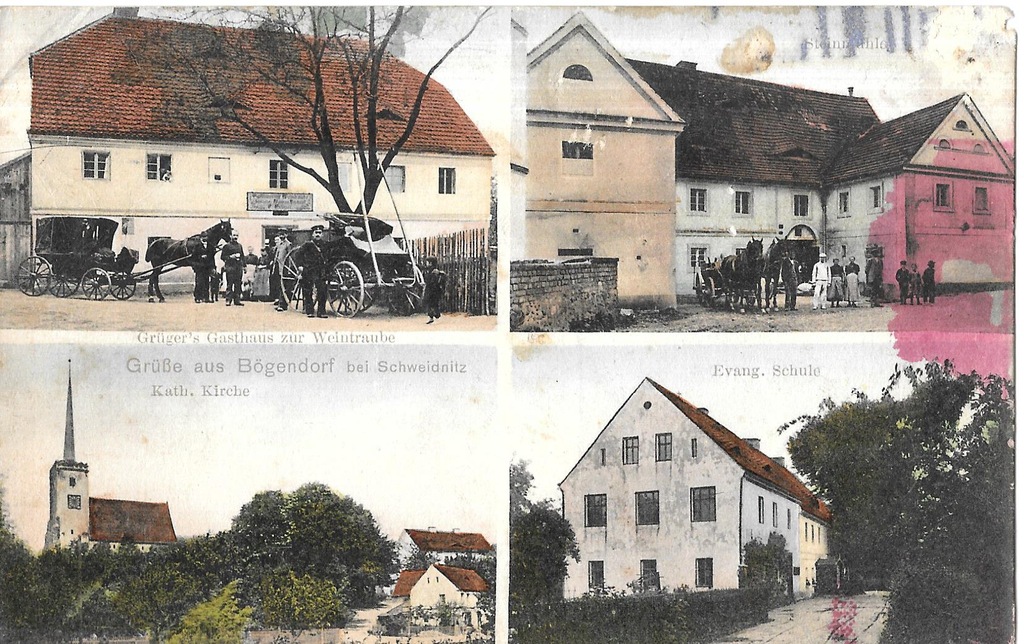 Boegendorf - Witoszów Dolny, szkoła, kościół