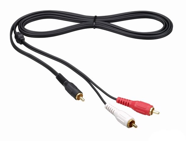 Nowy kabel do subwoofera typ Y 1 x RCA - 2 x RCA