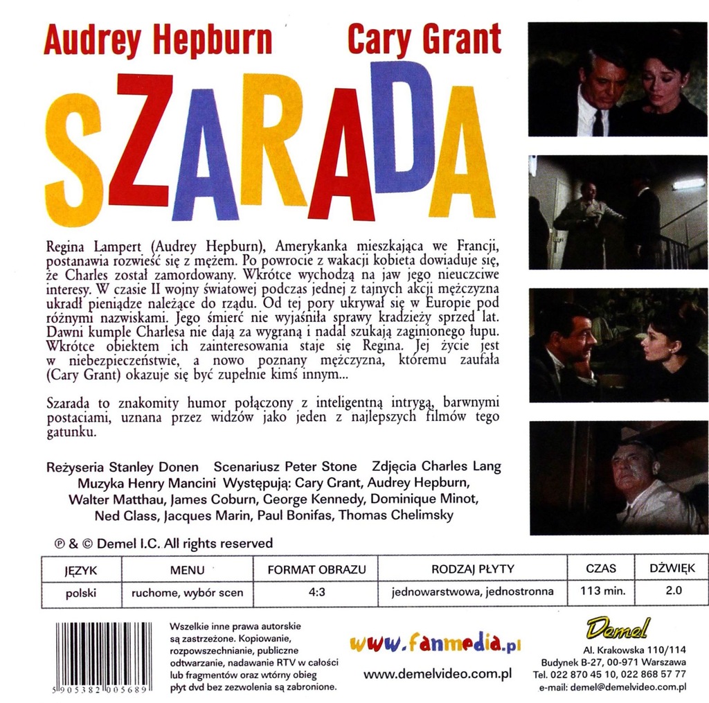 SZARADA [DVD] - 7160561786 - Oficjalne Archiwum Allegro