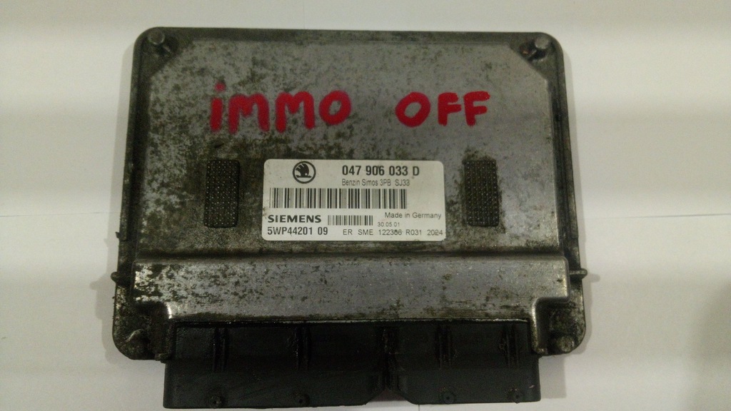 Komputer Skoda Fabia 1.4 mpi IMMO OFF!! 047906033D