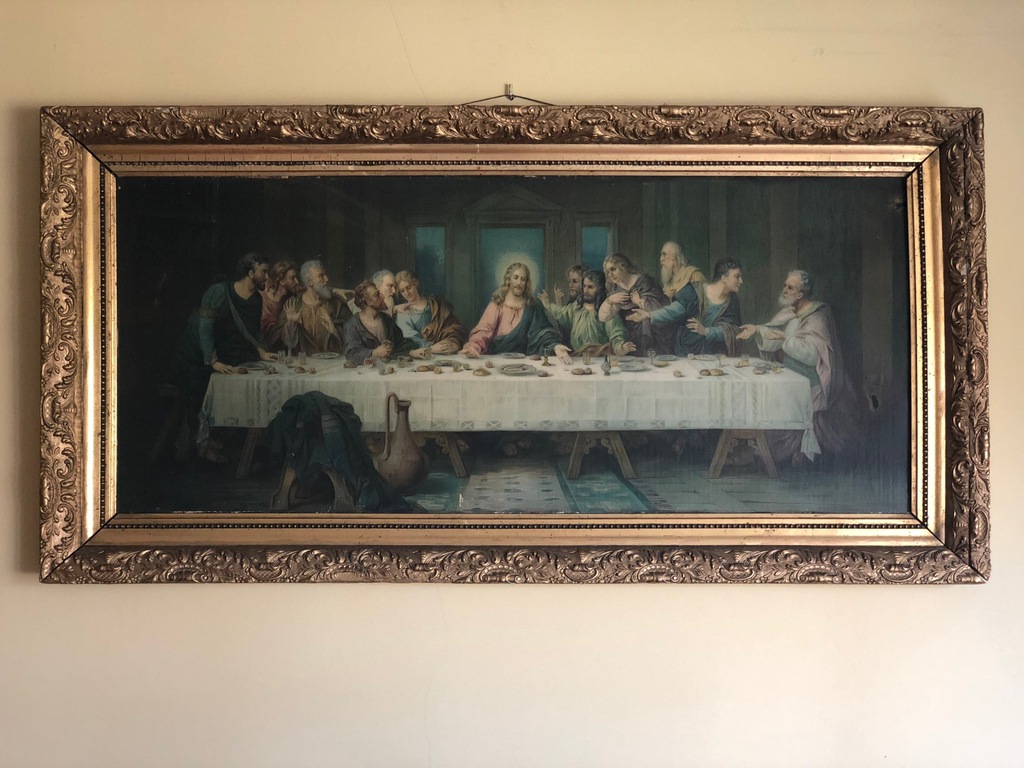 obraz religijny Ostatnia Wieczerza Zabateri 138x70
