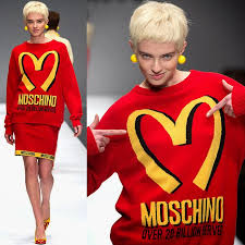 MOSCHINO Bluza kolekcja Mc Donalda NOWA r 38