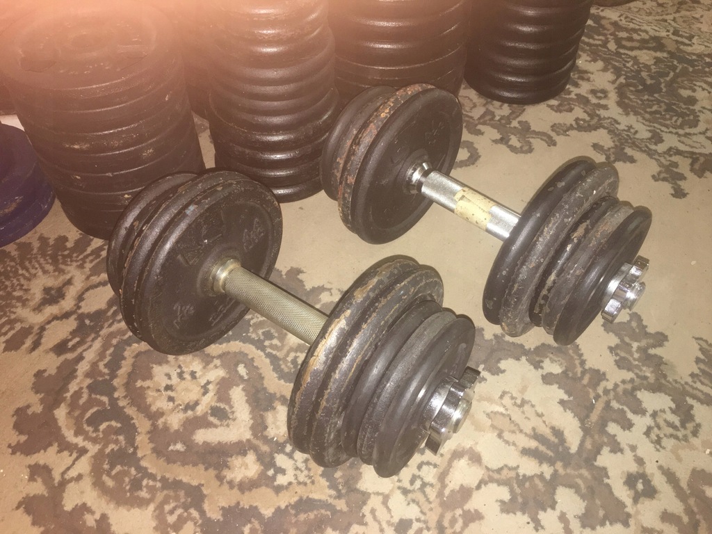 HANTLE żeliwne regulowane Domyos 2 x 14kg