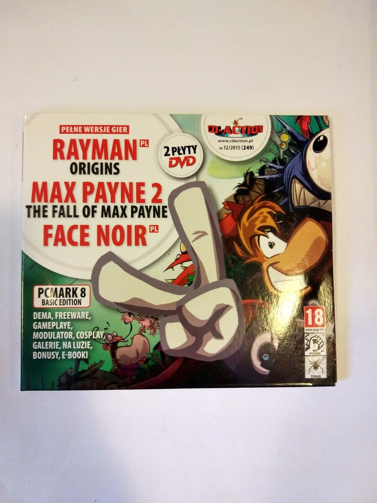CD-Action 249 RAYMAN Origins + Face Noir