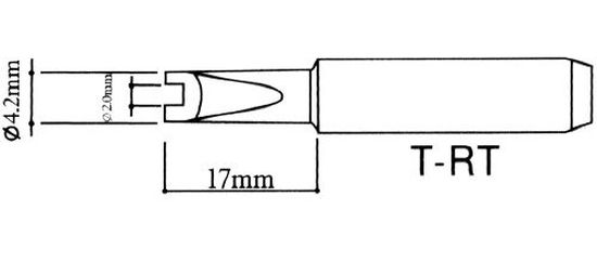 Grot lutowniczy śrubokręt rowek 4.2mm 900M T-RT
