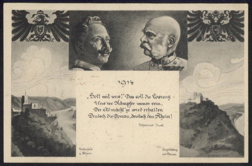 Gott mit uns - cesarze Niemiec i Austrii, 1914