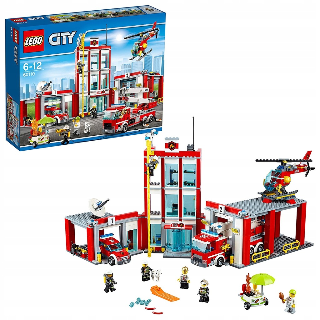 LEGO City Klocki Remiza strażacka 60110 Z693