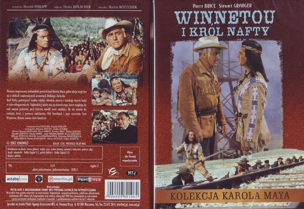 Walczyli Z Apaczami W Powieści Karola Maya WINNETOU i KOLEKCJA KAROLA MAYA ***** 8 NOWYCH DVD - 6733393014