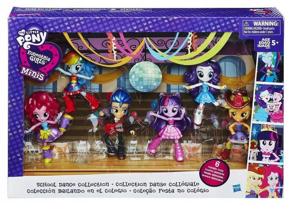 Equestria Girl małe laleczki minis ZESTAW MLP