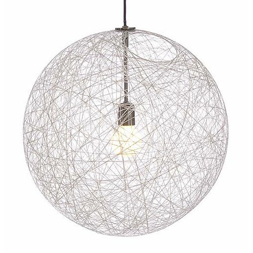Lampa wisząca 105 RIS biała nowoczesna sznurek
