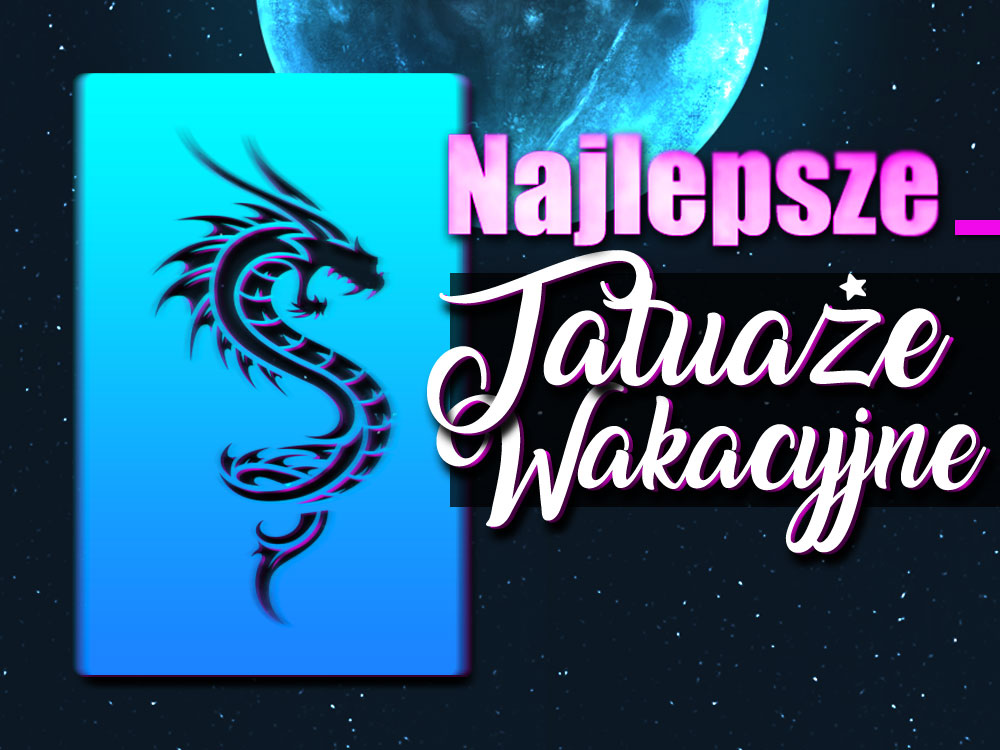 szablony tatuaże pojedyncze wakacyjne henna brokat