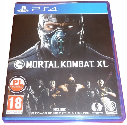 Mortal Kombat XL PS4 ! Wejherowo * PL * PŁYTA !