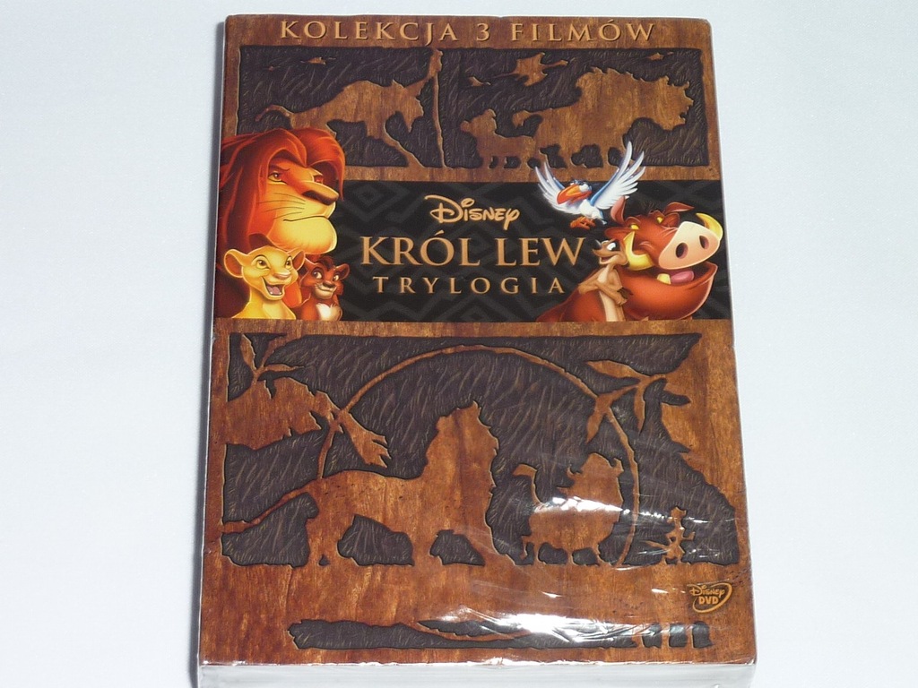 KRÓL LEW 1 + 2 + 3  - TRYLOGIA - 3 FILMY - 3 x DVD