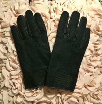Czarne skórzane rękawiczki Reserved
