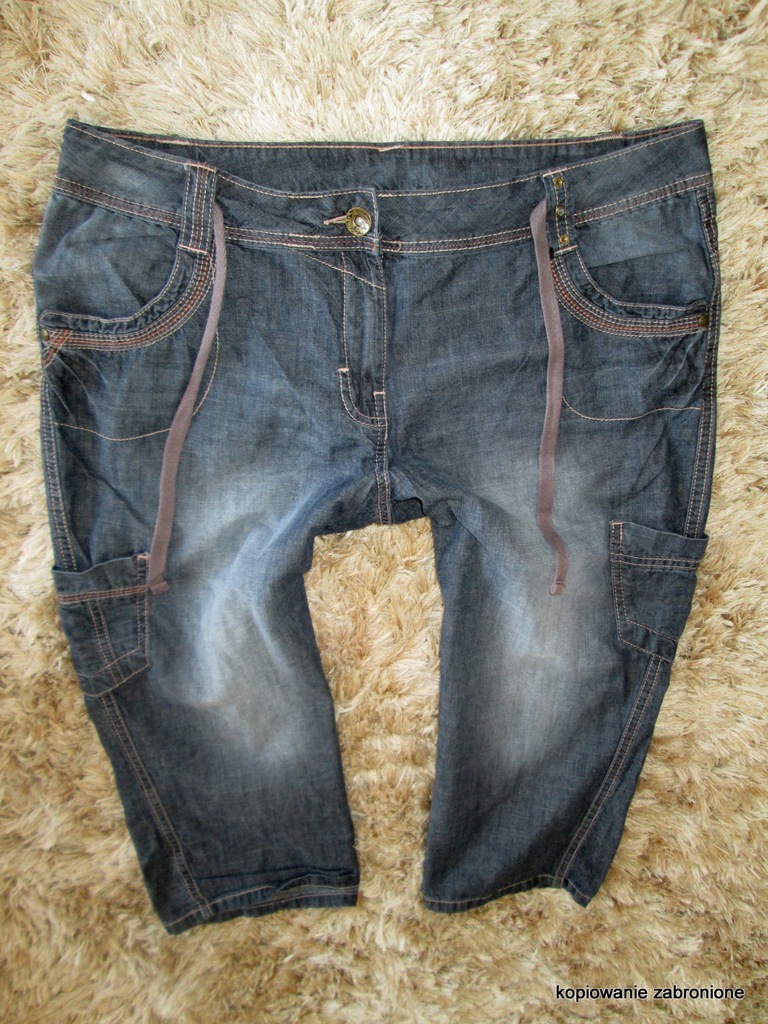 GEORGE__krótkie spodenki jeans szorty__42 XL