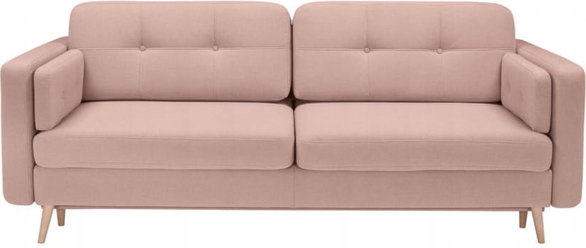 Sofa Kanapa Rozkładana do Salonu Różowa Cornet BRW