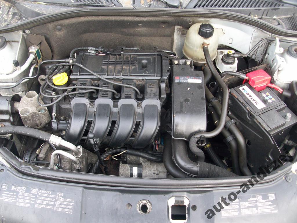 RENAULT CLIO II SILNIK 1.2 16V 55KW 75KM D4F 2002r 7350403926