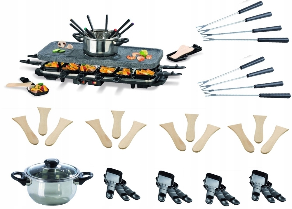 Kochwerk MAX Zestaw 12-osób Grill Raclette Fondue.