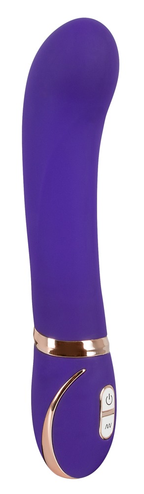 Wibrator ekskluzywny z dużą główką fioletowy 22cm