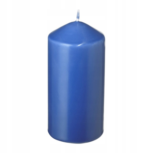 IKEA świeca DAGLIGEN świece bryłowe 14cm granatowy