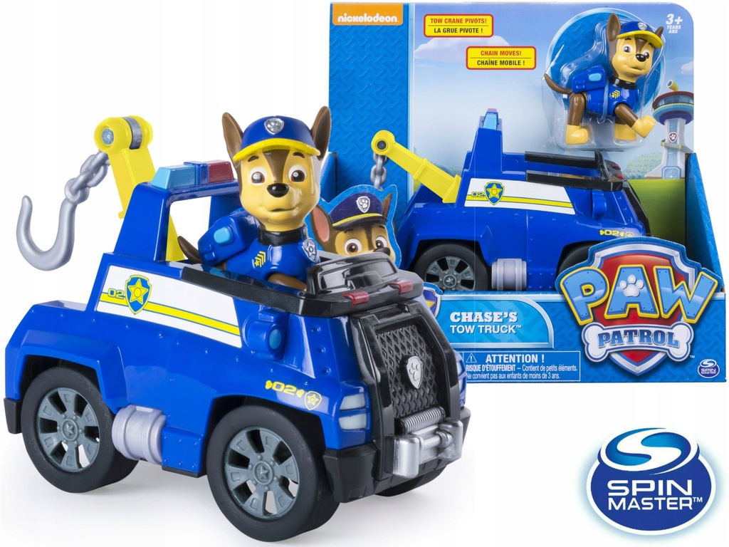 PSI PATROL FIGURKA CHASE + AUTO RADIOWÓZ Z HAKIEM