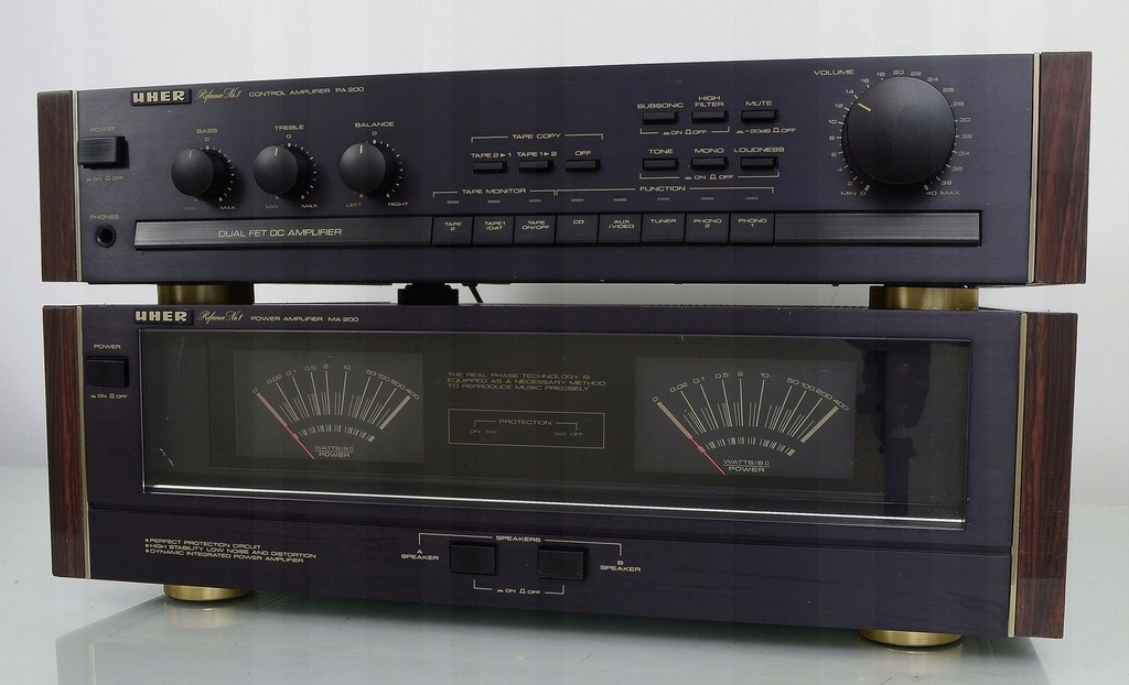UHER MA-200/ PA-200 Dzielony Wzmacniacz Stereo