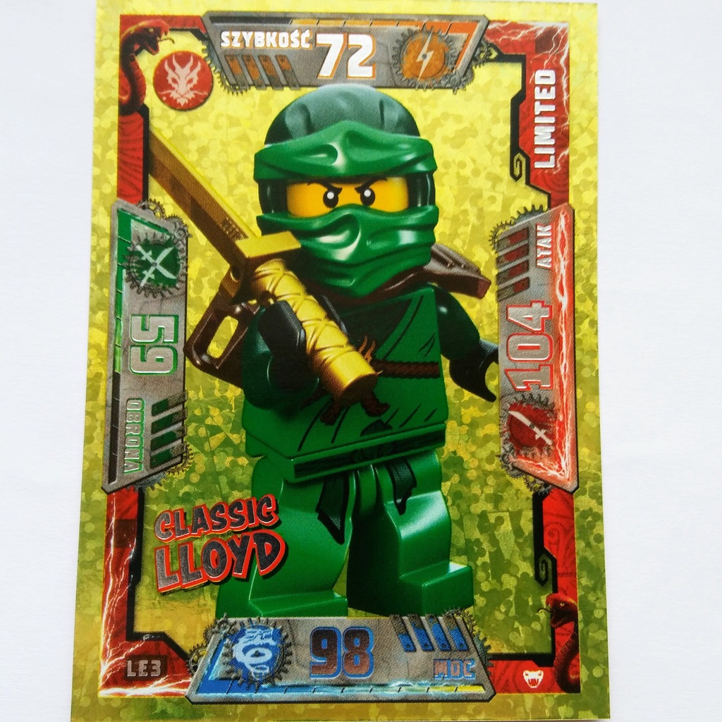 Lego Ninjago złota karta LE2 Classic Lloyd - 7231448281 - oficjalne