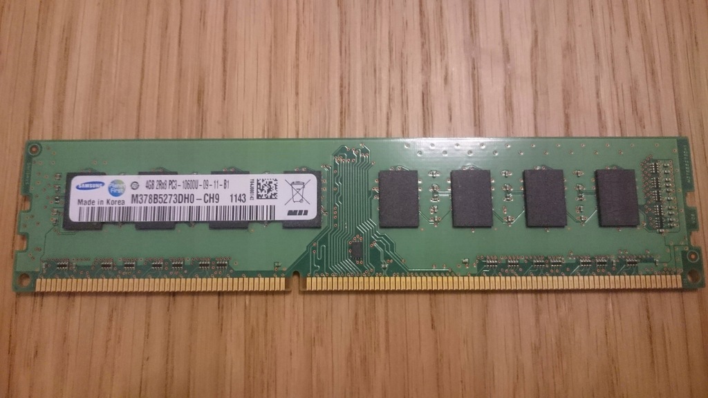 Pamięć RAM DDR 3 SAMSUNG 4GB PC 1333MHz DDR3 1060