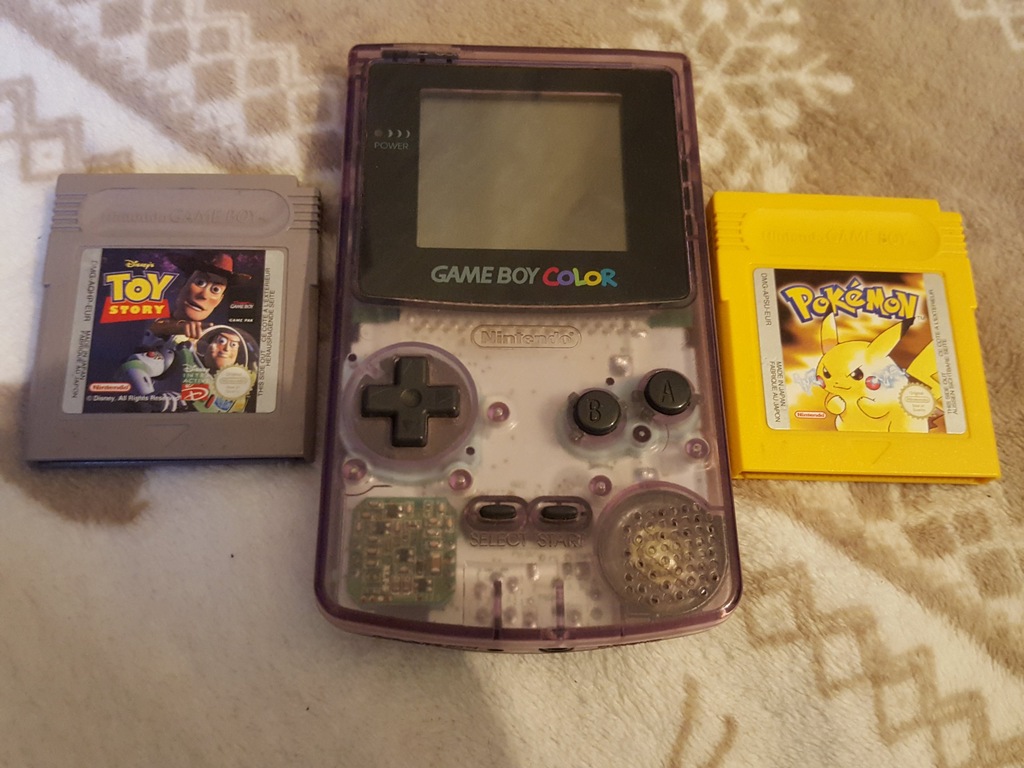 GAME BOY COLOR + Pokemon Yellow ANG + Toy Story GB