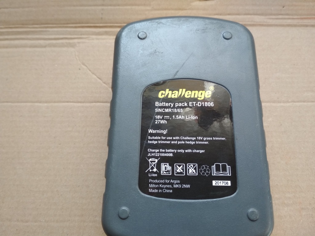 BATERIA AKUMULATOR CHALLENGE ETD1806 18V 7384561599 oficjalne archiwum Allegro