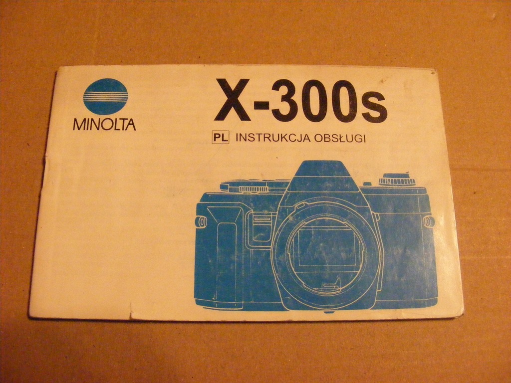 MINOLTA X-300S Instrukcja obsługi aparatu foto