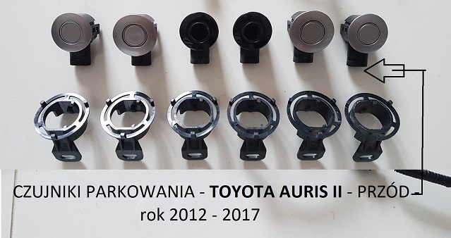Czujniki parkowania PDC Toyota Auris II Przód KPL