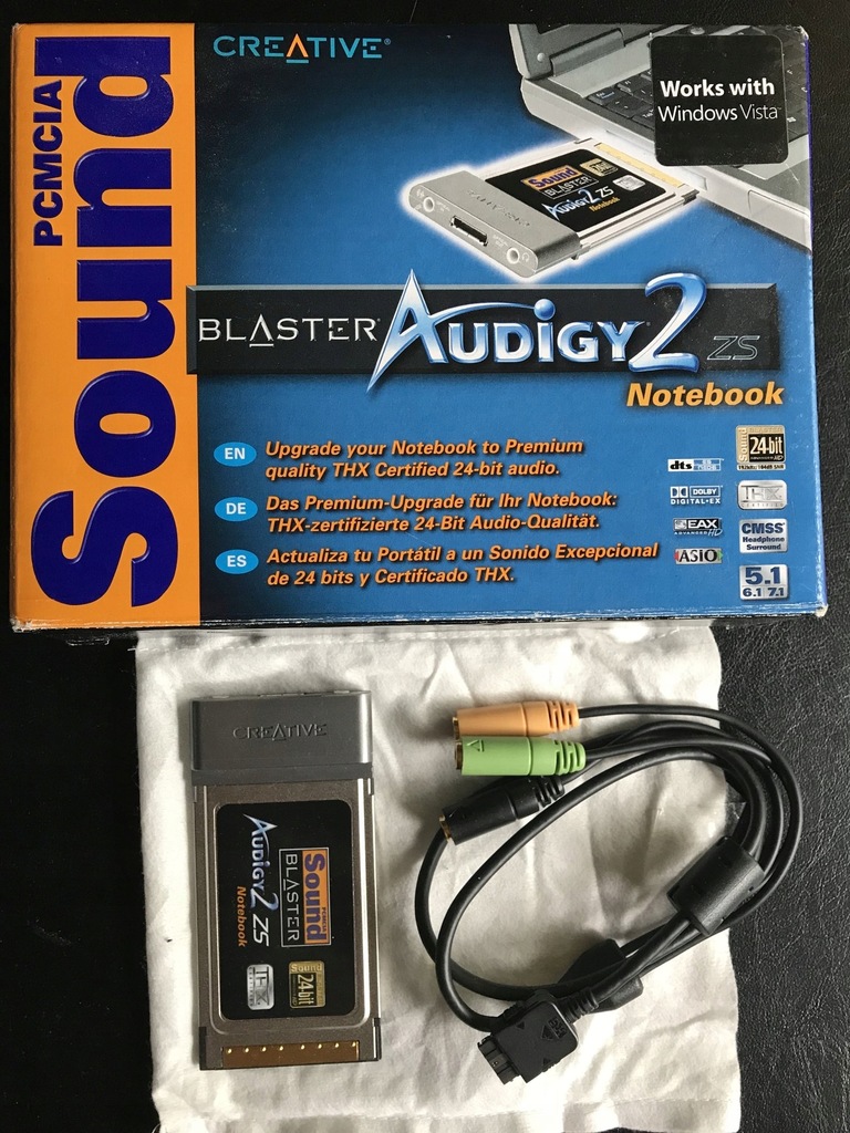 CREATIVE サウンドカード PCMCIA接続 BLASTER AUDIGY2 ZS Notebook