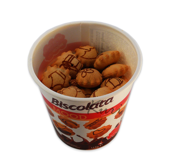 Ciastka Biscolata Mood z nadzieniem Czekolada 115g