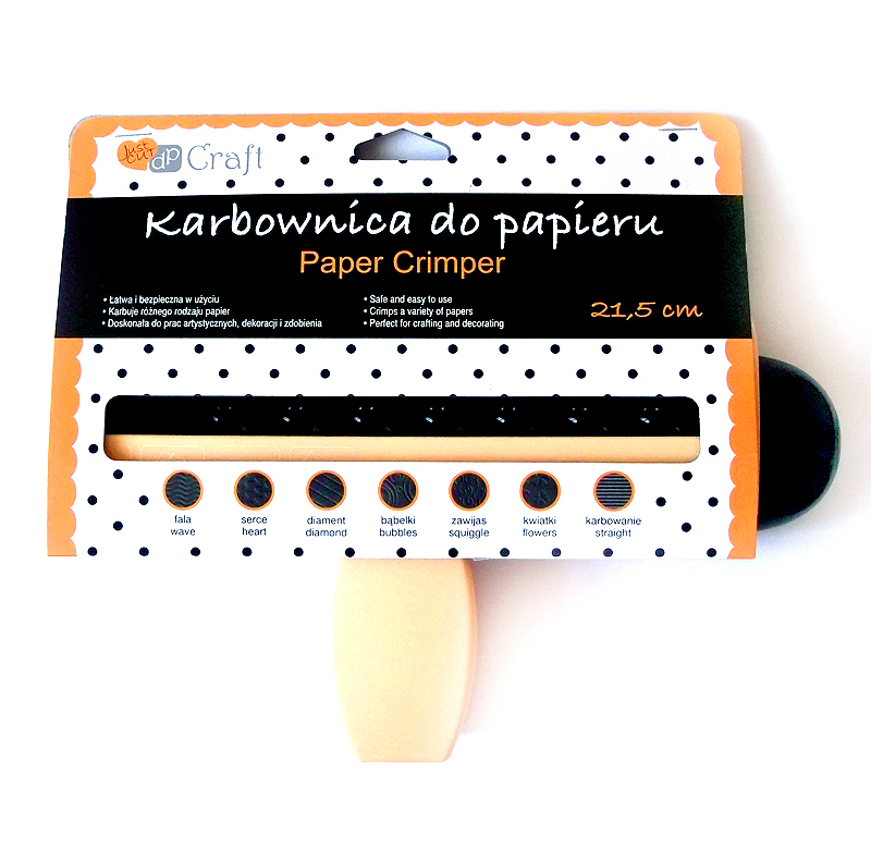 KARBOWNICA DO PAPIERU WZÓR DIAMENT 21,5 CM
