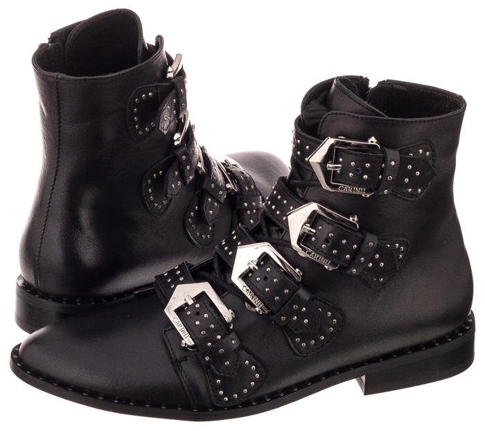 Buty Damskie Botki Obuwie Carinii B4144 Czarne