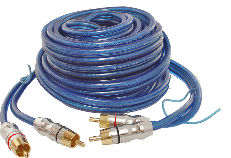 Kabel przewód sygnałowy RCA 5m podwójny ekran LTC