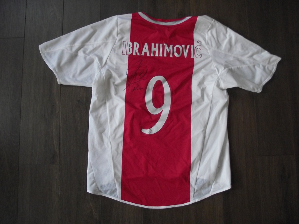 Koszulka AJAX AMSTERDAM,autograf IBRAHIMOVIC