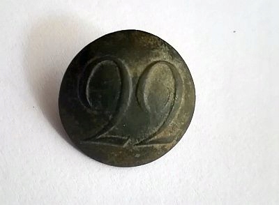 Guzik 22 pułk Armii Rosji Carskiej / carski /