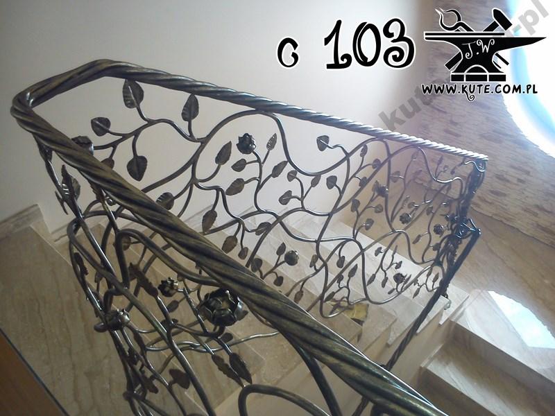 PORĘCZ SCHODY BALKONY KUTE BALUSTRADY BŁONIE