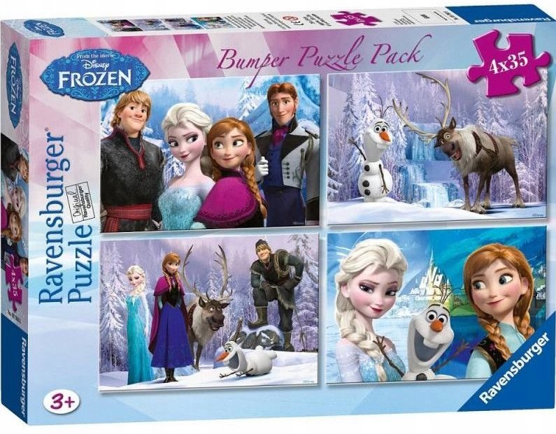 Puzzle Kraina Lodu Frozen 4w1 Ravensburger 087600