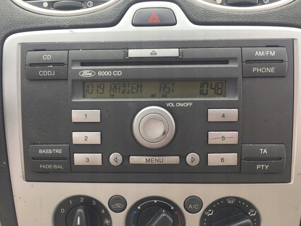 RADIO FORD FOCUS 20042007 6000CD TRANSIT CONNECT