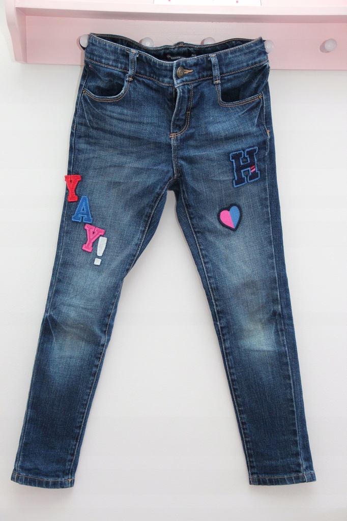 TOMMY HILFIGER spodnie dżinsowe dżinsy 7L 122 cm