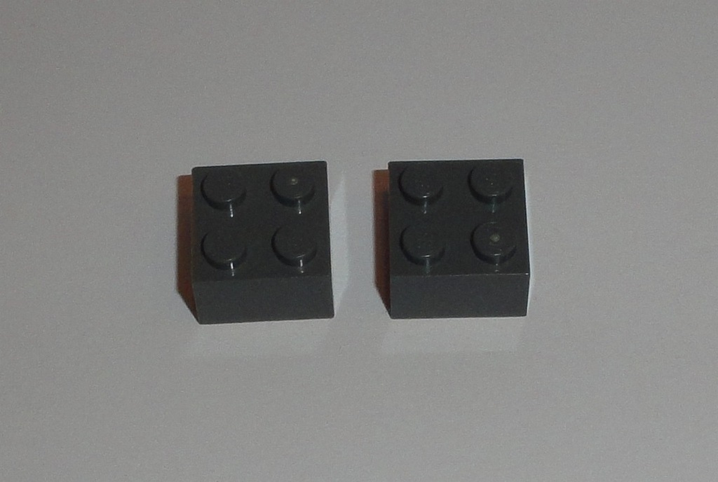Klocki LEGO cegła 2x2 szare 3003 / 4211060 2 szt.
