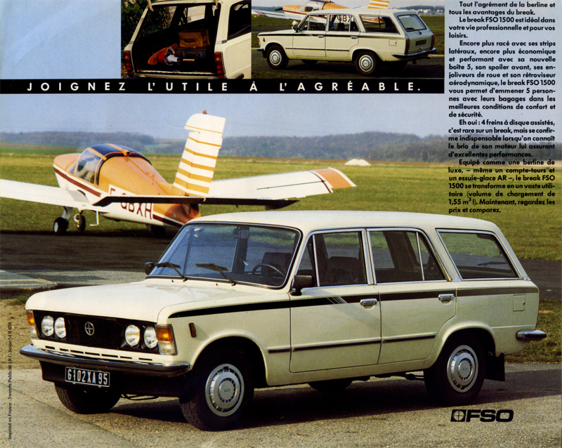 FSO 1500 (Polski Fiat 125p) break/pick-up prospekt